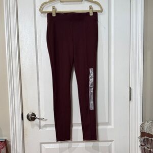 Old Navy size S/P Stevie Burgundy/plum stretch pull on legging Pants NWT